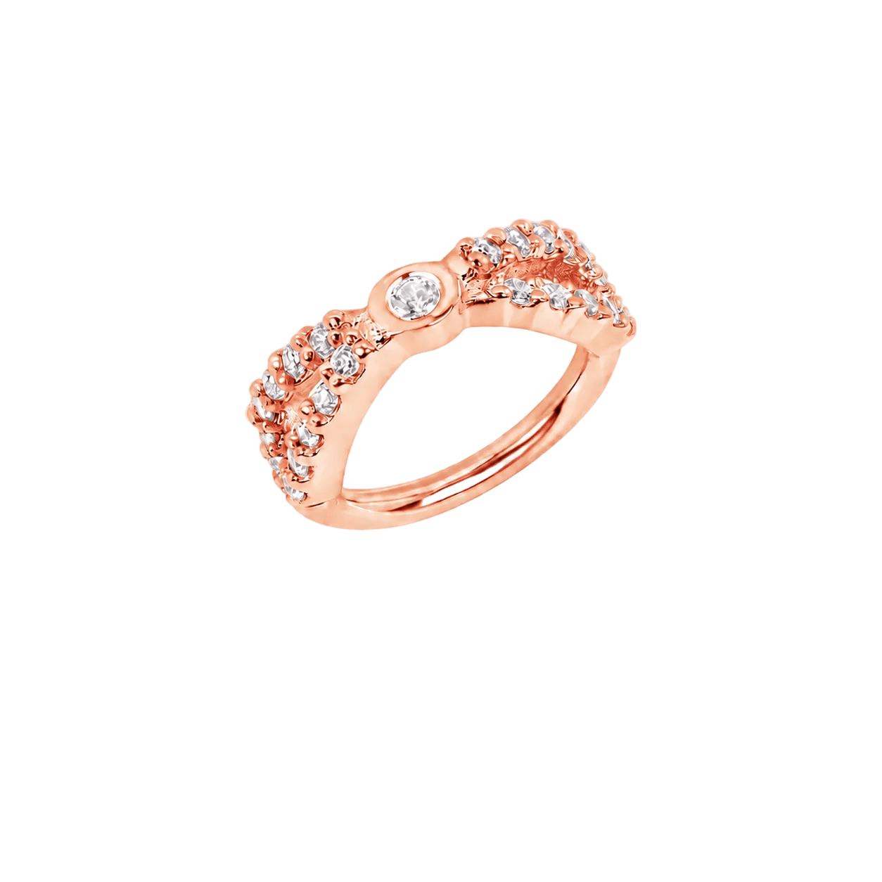 Tuxedo Seamless Ring – 14K Gold Precision-Set Gemline Design - piercing-zone.com