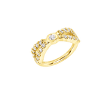 Tuxedo Seamless Ring – 14K Gold Precision-Set Gemline Design - piercing-zone.com