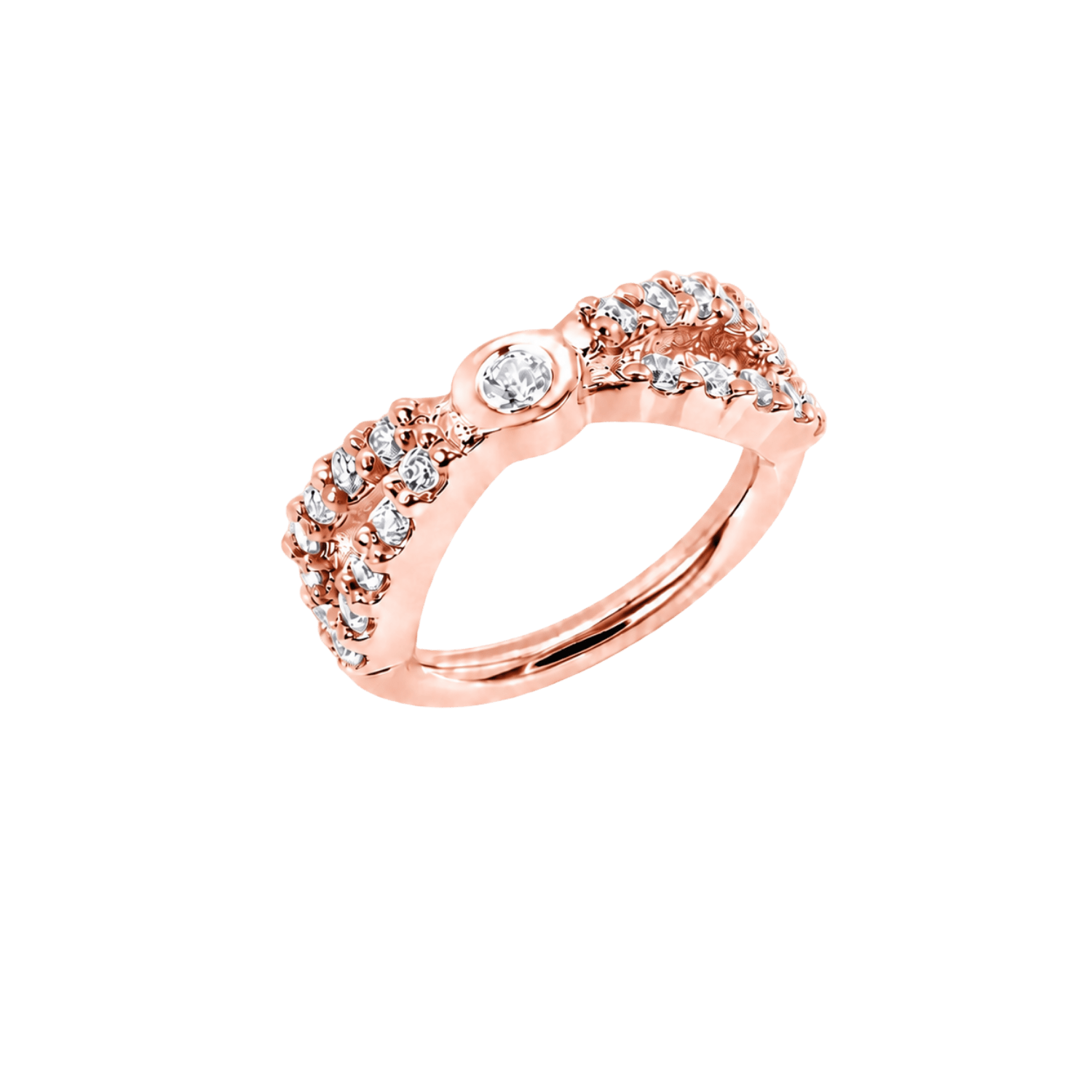 Tuxedo Seamless Ring – 14K Gold Precision-Set Gemline Design - piercing-zone.com