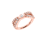 Tuxedo Seamless Ring – 14K Gold Precision-Set Gemline Design - piercing-zone.com