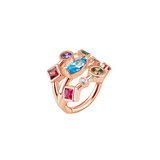 Twinkling Lights Clicker – 14K/18K Gold Gem Clicker Ring - piercing - zone.com