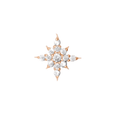 Ultra Lustre Pin Pave - 14K Gold Gem Threadless End - piercing - zone.com