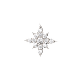 Ultra Lustre Pin Pave - 14K Gold Gem Threadless End - piercing - zone.com