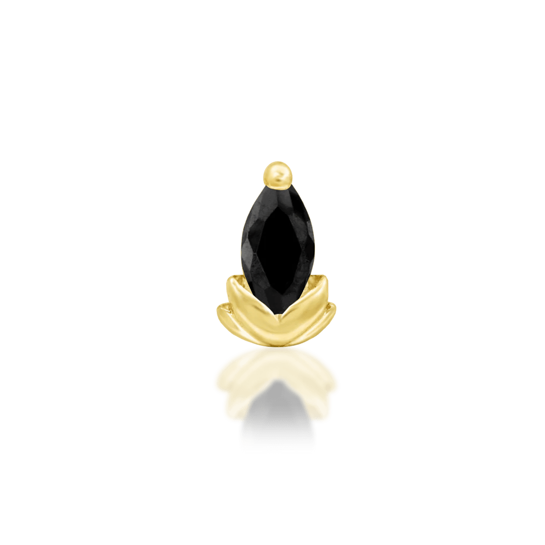 Uma – 14K Gold Gemstone Threadless End - piercing - zone.com