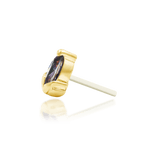 Uma – 14K Gold Gemstone Threadless End - piercing - zone.com
