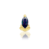 Uma – 14K Gold Gemstone Threadless End - piercing - zone.com