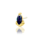 Uma – 14K Gold Gemstone Threadless End - piercing - zone.com