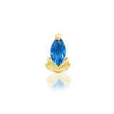Uma – 14K Gold Gemstone Threadless End - piercing - zone.com