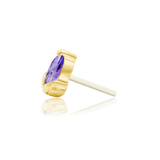 Uma – 14K Gold Gemstone Threadless End - piercing - zone.com