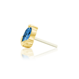 Uma – 14K Gold Gemstone Threadless End - piercing - zone.com