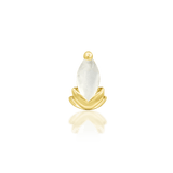Uma – 14K Gold Gemstone Threadless End - piercing - zone.com