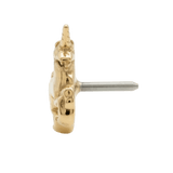 Unicorn – 14K Gold Threadless/Threaded End - piercing - zone.com