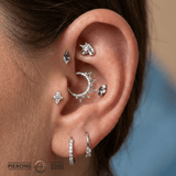 Unicorn – 14K Gold Threadless/Threaded End - piercing - zone.com