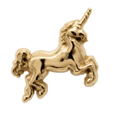 Unicorn – 14K Gold Threadless/Threaded End - piercing - zone.com