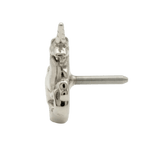 Unicorn – 14K Gold Threadless/Threaded End - piercing - zone.com