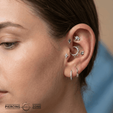 Unicorn – 14K Gold Threadless/Threaded End - piercing - zone.com