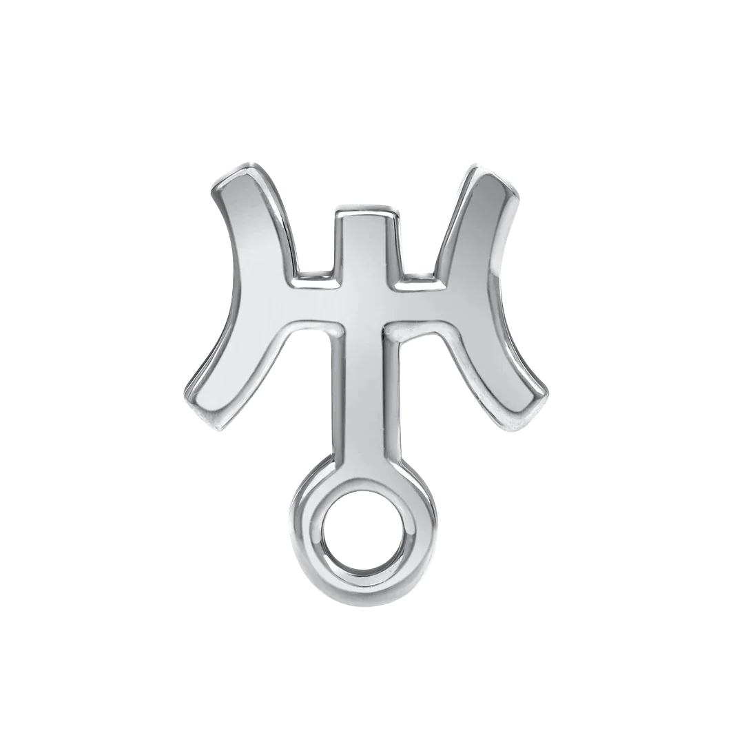 Uranus Symbol – 14K/18K Gold Flat Threadless End - piercing - zone.com
