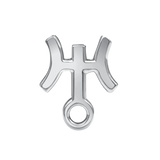 Uranus Symbol – 14K/18K Gold Flat Threadless End - piercing - zone.com
