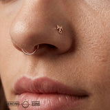 Uranus Symbol – 14K/18K Gold Flat Threadless End - piercing - zone.com