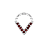 Valentina Seamless Ring – 14K Gold Nine-Gem Radiant Arc Design