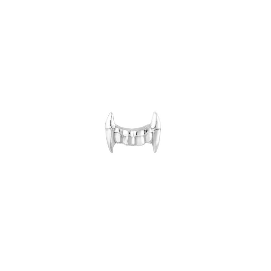 Vampire Fangs – 14K Gold Threadless & Threaded End - piercing - zone.com