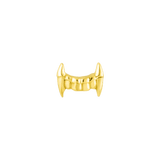 Vampire Fangs – 14K Gold Threadless & Threaded End - piercing - zone.com