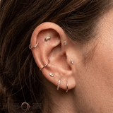Vampire Fangs - 18K Gold Threadless/Threaded End - piercing-zone.com