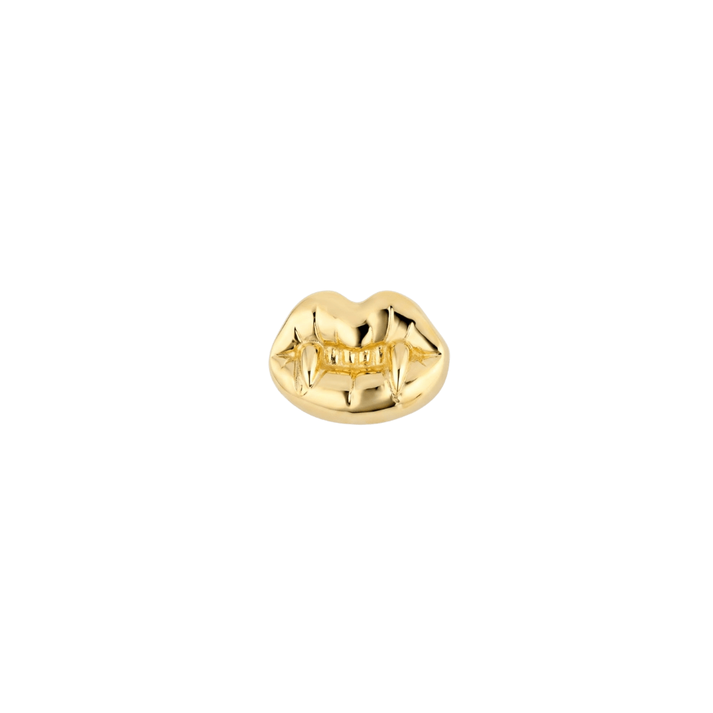 Vampire Kiss - 18K Gold Threadless/Threaded End - piercing-zone.com