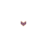 Vande – Amethyst – 14K Gold Threadless End - piercing - zone.com