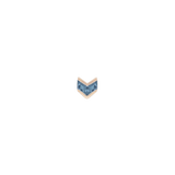 Vande – London Blue Topaz – 14K Gold Threadless End - piercing - zone.com
