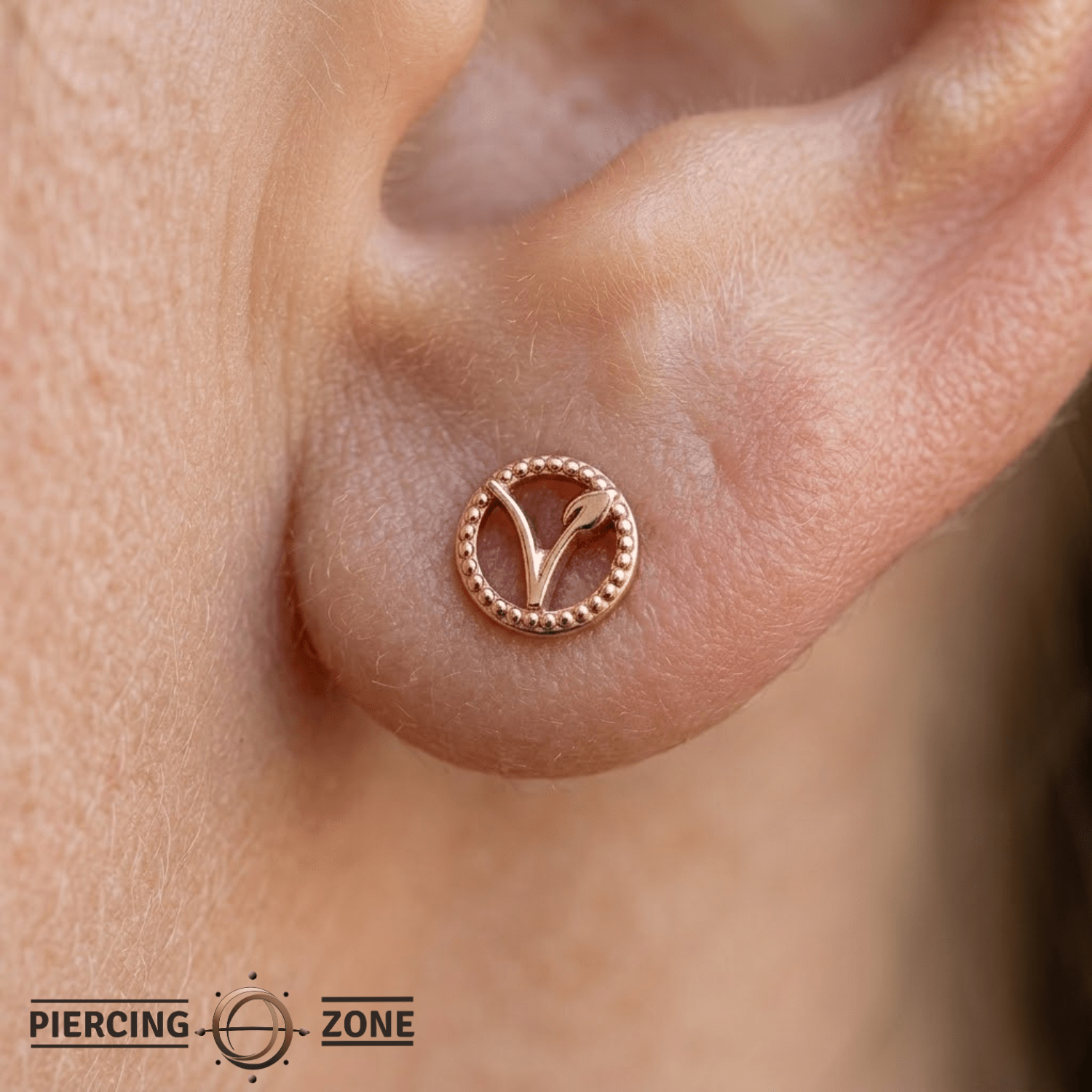 Vegan – 14K Gold Threadless/Threaded End - piercing - zone.com