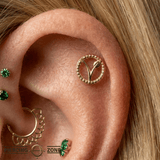 Vegan – 14K Gold Threadless/Threaded End - piercing - zone.com