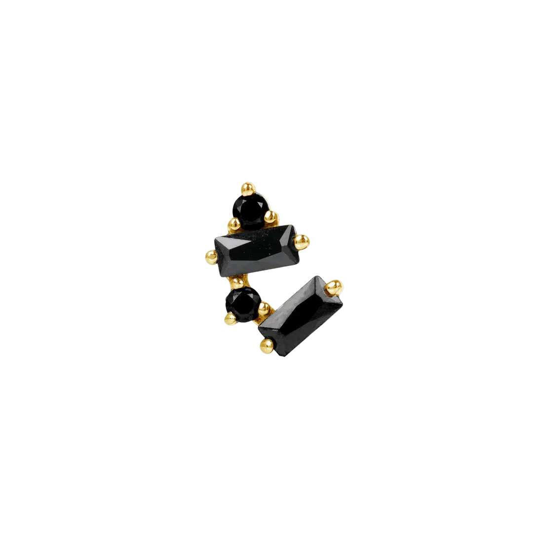 Vela – 14K/18K Gold Multi - Stone Constellation Threadless End - piercing - zone.com