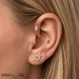 Venera – 14K Gold Threadless/Threaded End - piercing - zone.com