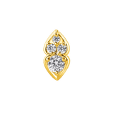 Venera – 14K Gold Threadless/Threaded End - piercing-zone.com