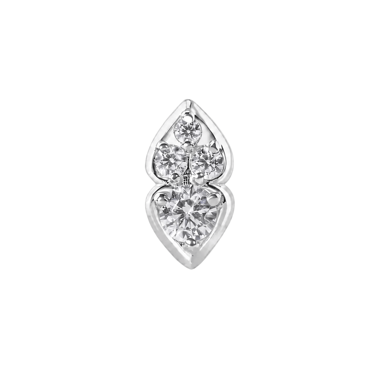 Venera – 14K Gold Threadless/Threaded End - piercing-zone.com