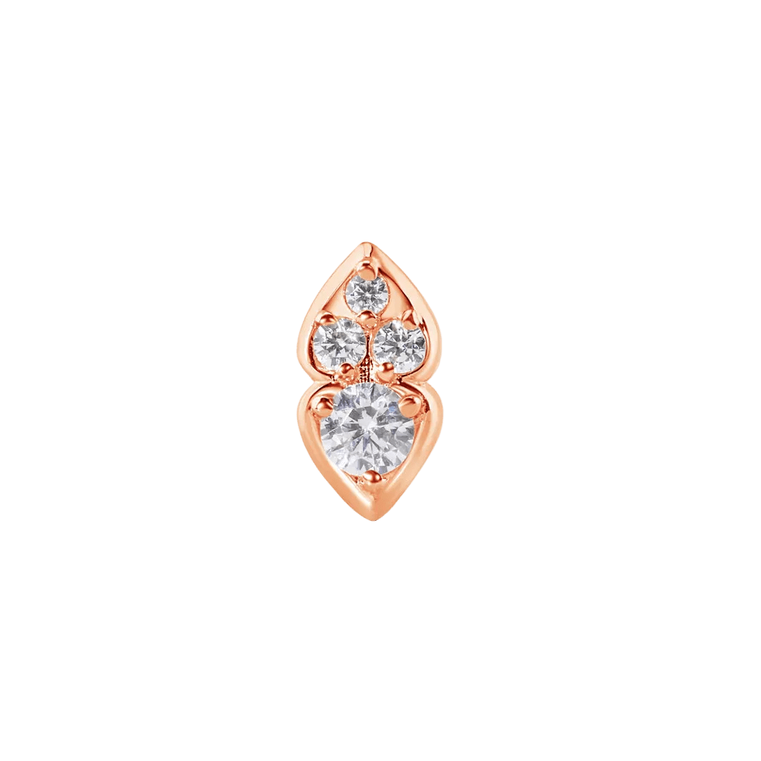 Venera – 14K Gold Threadless/Threaded End - piercing - zone.com
