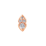 Venera – 14K Gold Threadless/Threaded End - piercing - zone.com