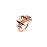 Venom Fangs Clicker - 14K/18K Gold Gem Clicker Ring - piercing-zone.com