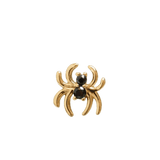 Venomous Spider – 14K Gold Threadless/Threaded End - piercing - zone.com