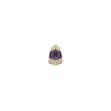 Vera – Amethyst – 14K Gold Threadless End - piercing - zone.com