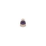 Vera – Amethyst – 14K Gold Threadless End - piercing - zone.com