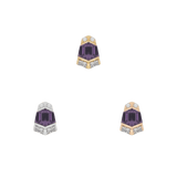 Vera – Amethyst – 14K Gold Threadless End - piercing - zone.com