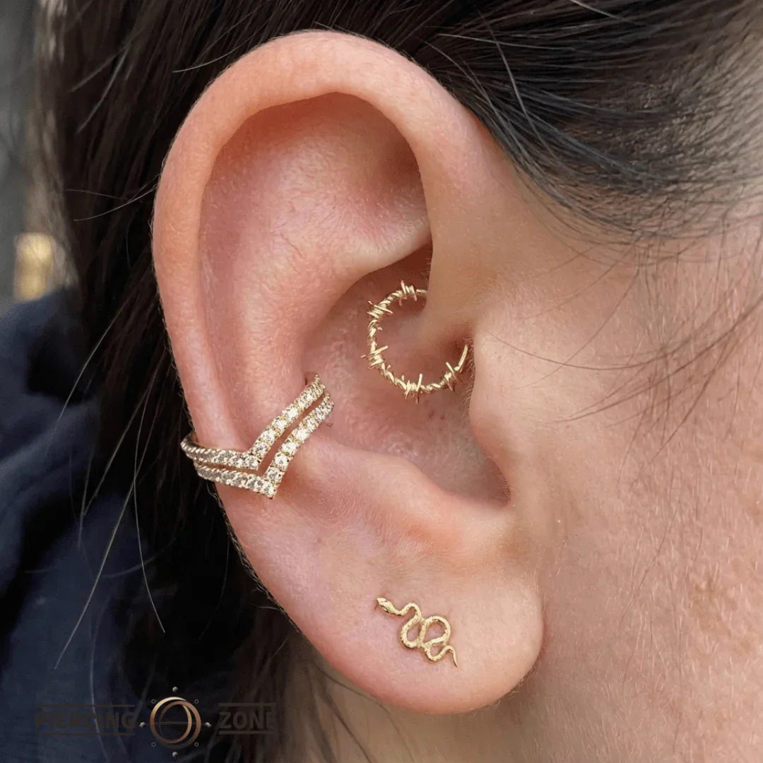 Vianna Clicker – 14K & 18K Gold - piercing - zone.com