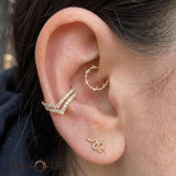 Vianna Clicker – 14K & 18K Gold - piercing - zone.com