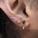 Victor – 14K Gold Textured Threadless End - piercing - zone.com