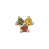 Vida – 14K Gold “Natural Mystic” Threadless End - piercing - zone.com