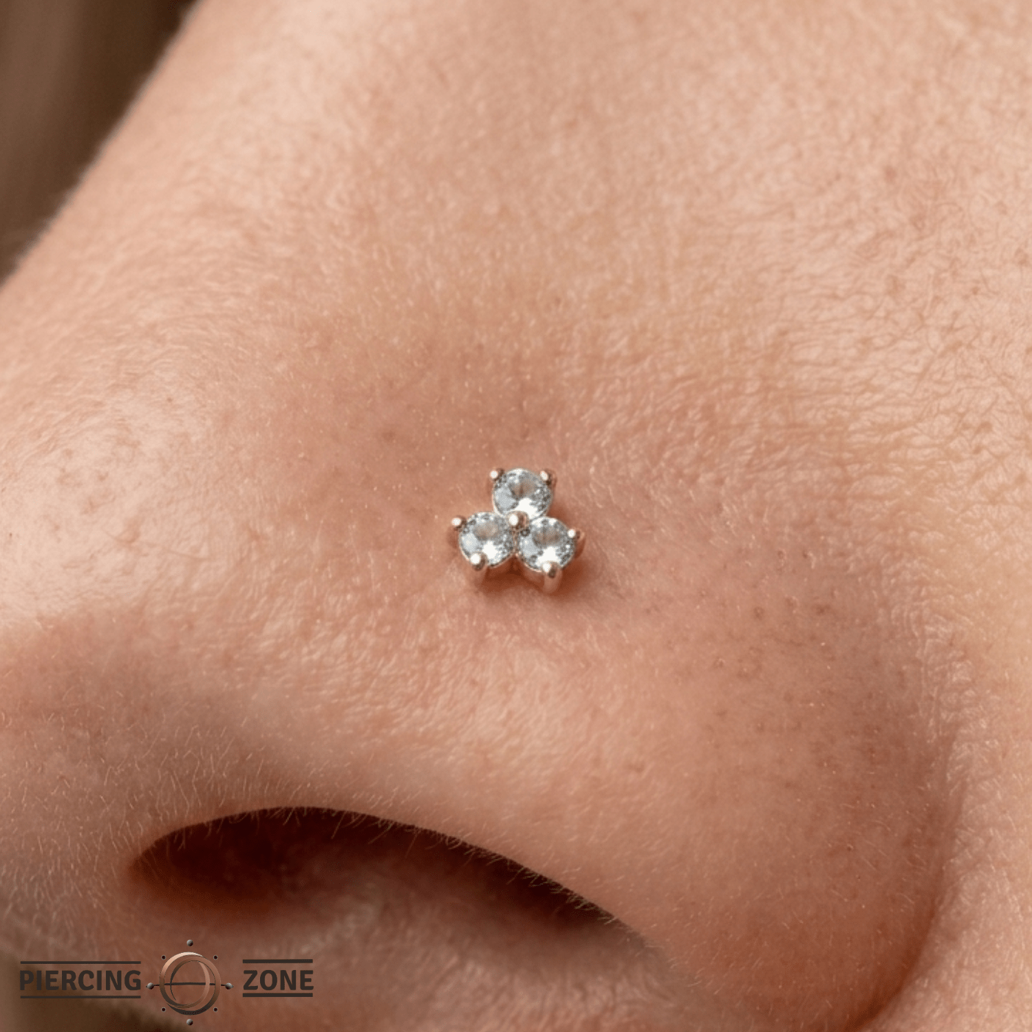 Vida – Birthstone Trio – 14K Gold Threadless End - piercing - zone.com