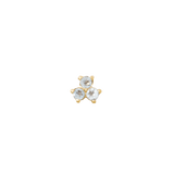 Vida – Birthstone Trio – 14K Gold Threadless End - piercing - zone.com