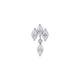 Vienna Dangle – 14K Gold Threadless/Threaded End - piercing-zone.com